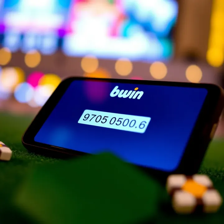 Mobile phone displaying USSD code entry screen for Bwin deposit in Nigeria