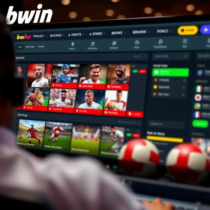 Dashboard of Bwin betting platform showing multiple sports and betting options for users in Nigeria