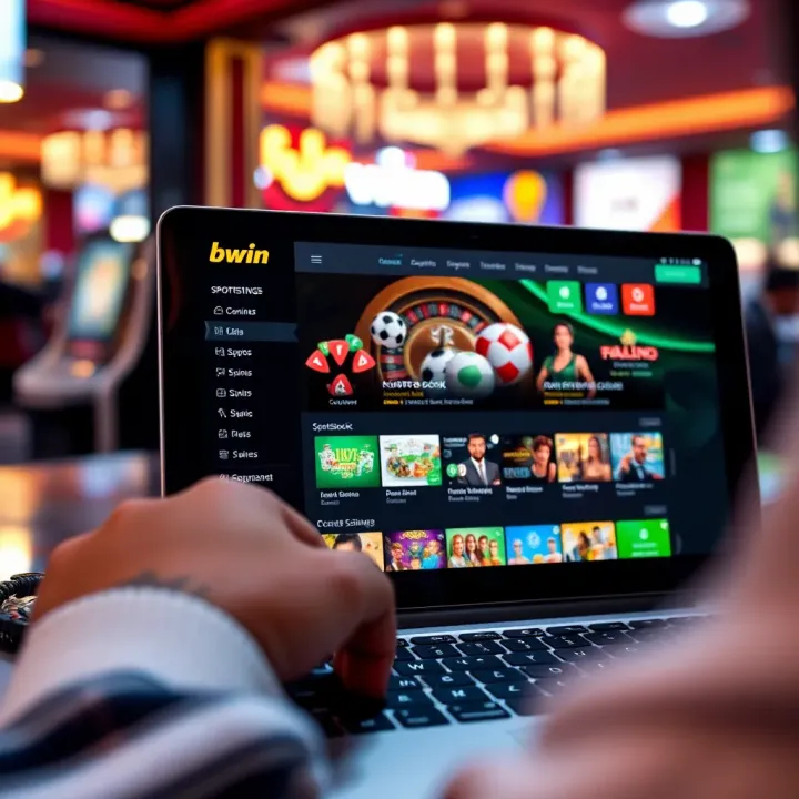 Secure online betting interface showing sportsbook and casino options on a digital device