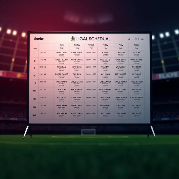 A detailed calendar displaying La Liga football fixtures with match dates and teams for the season