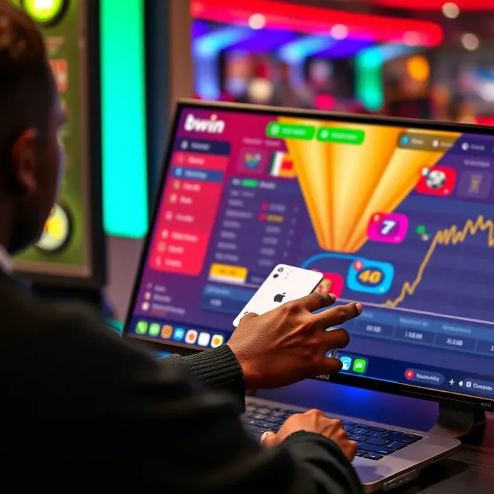 User navigating Bwin account dashboard to initiate a withdrawal in Nigerian Naira