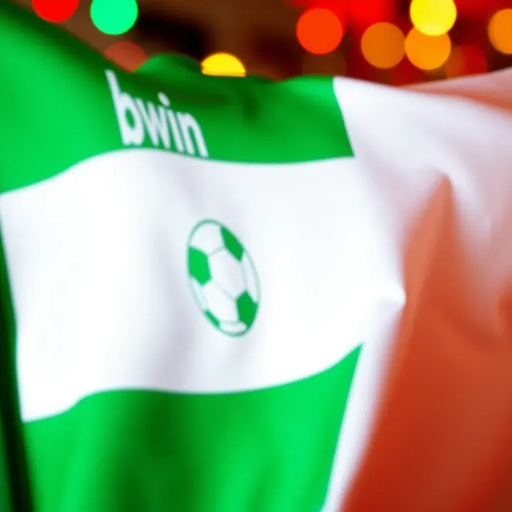 Bwin logo with Nigerian flag background symbolizing betting services in Nigeria