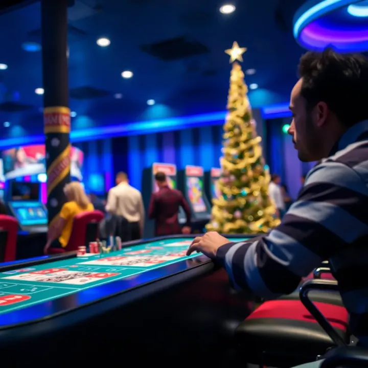 Illustration of responsible gaming practices and support during festive periods