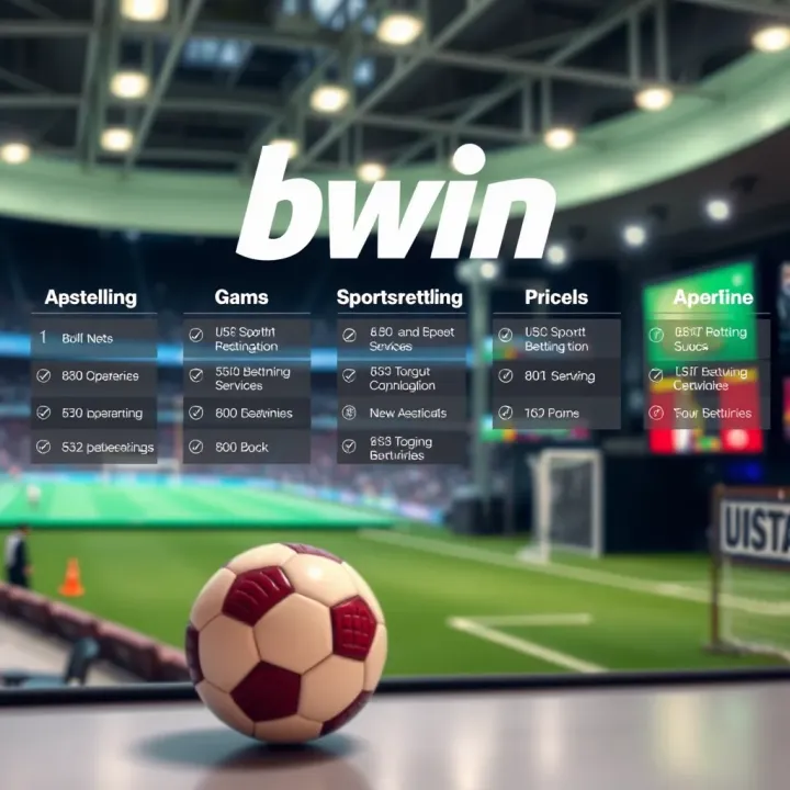 Graphic illustrating sports betting options available through Bwin in Nigeria