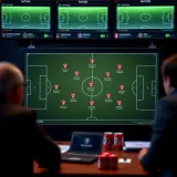 Tactical board displaying strategic formations and player movements used by football managers in the Premier League