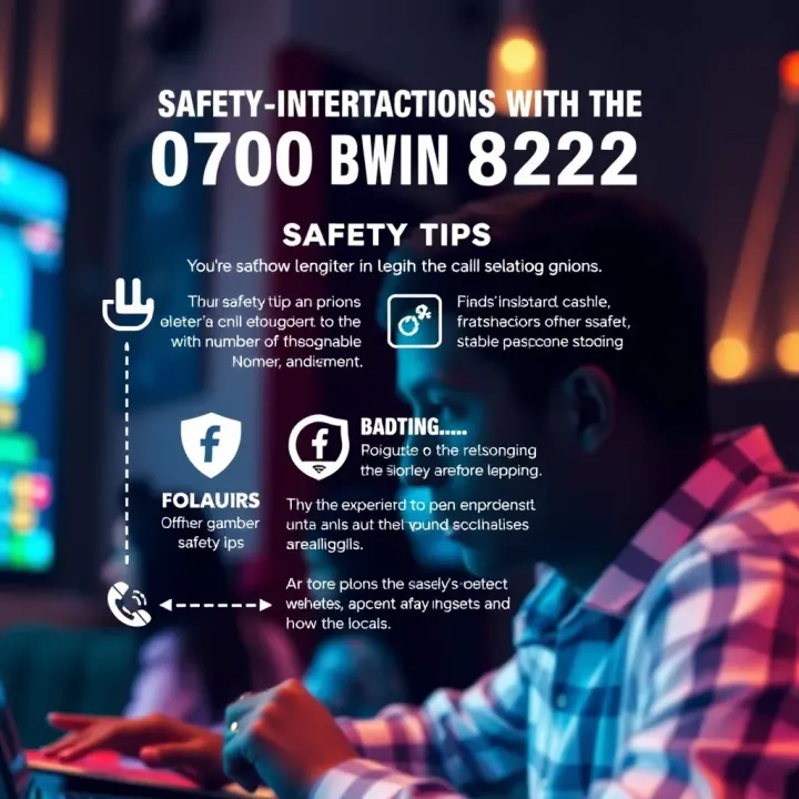 Graphic showing safety tips and verification methods to identify legitimate calls related to the 0700 Bwin 8328 number