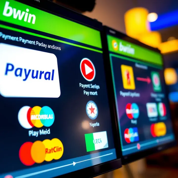 Various payment options icons including local Nigerian methods displayed on a digital screen for safe transactions