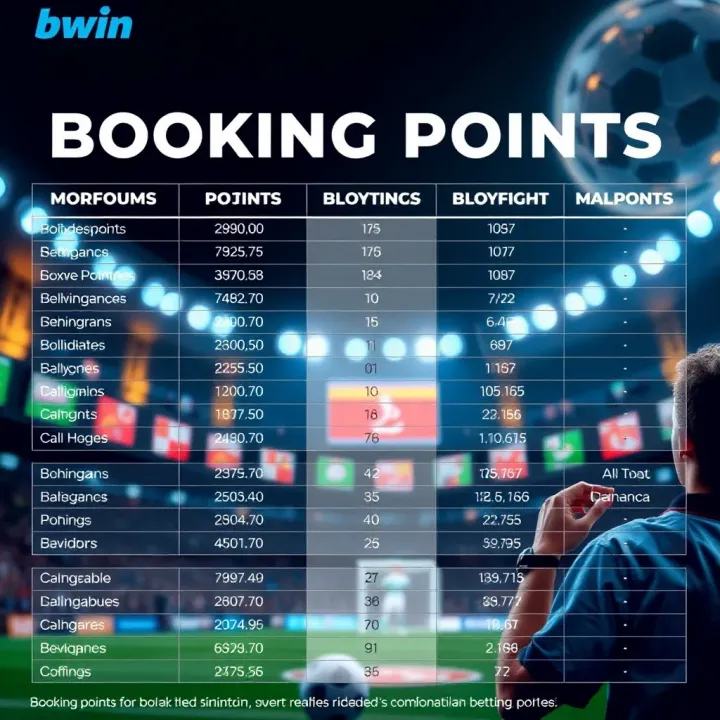 Visual comparison chart showing booking points versus similar betting terms on bwin