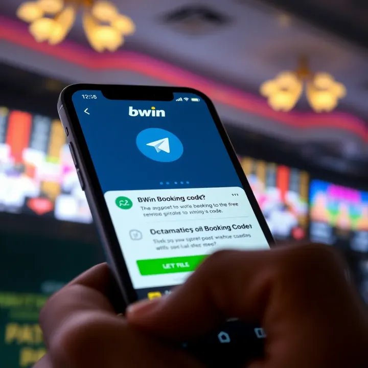 Accessing Bwin Booking Codes on Telegram for Nigerian Sports Betting Illustration showing Telegram app interface with Bwin booking code message for sports betting in Nigeria